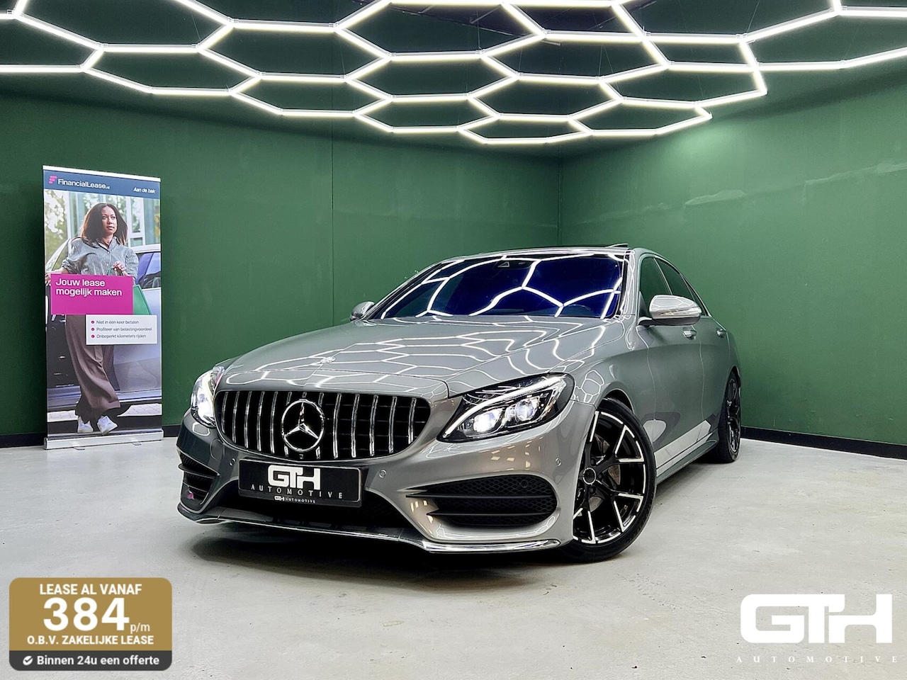 Mercedes-Benz C-klasse - 200 Prestige AMG | Dakje | Leder | Sfeer - AutoWereld.nl