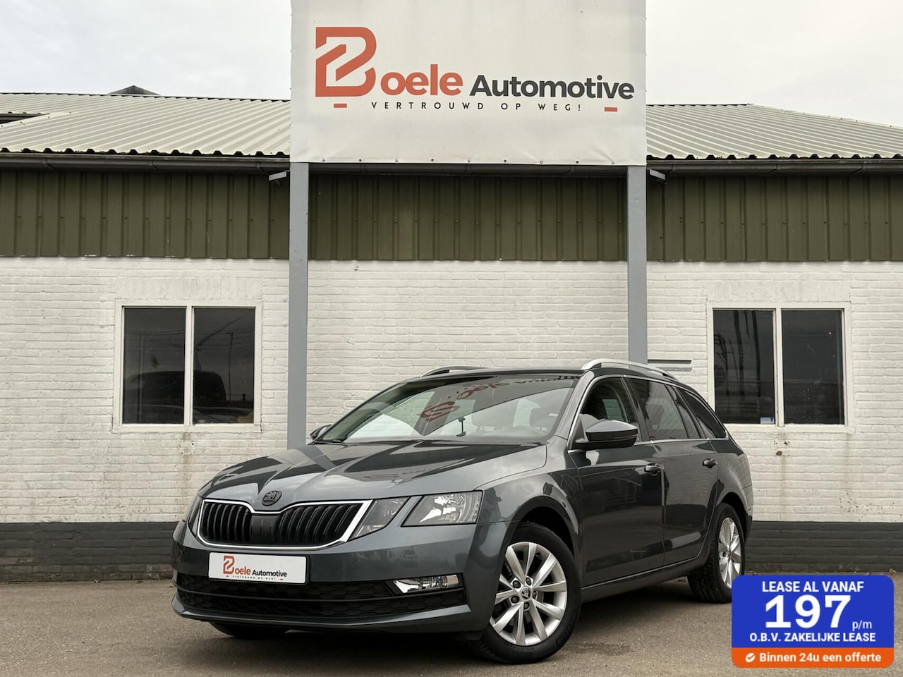 Skoda Octavia Combi - 1.0 TSI DSG-Aut. / Navi / 1/2 Leder / Orig. NL / Trekhaak - AutoWereld.nl