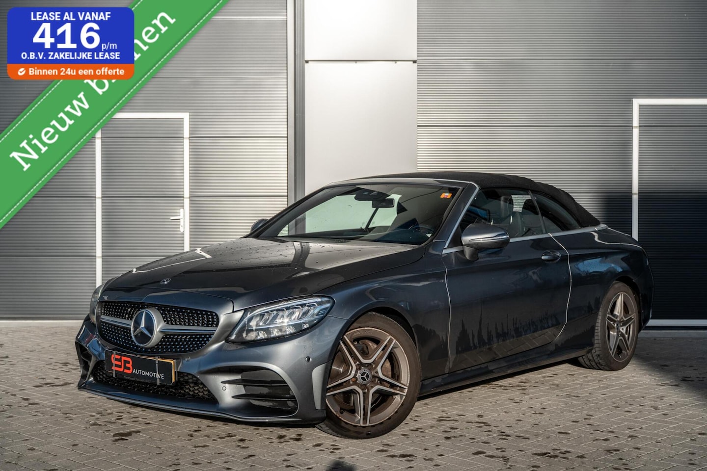 Mercedes-Benz C-klasse Cabrio - 180 AMG Dodehoek|Leder|Stoelver|VOL - AutoWereld.nl