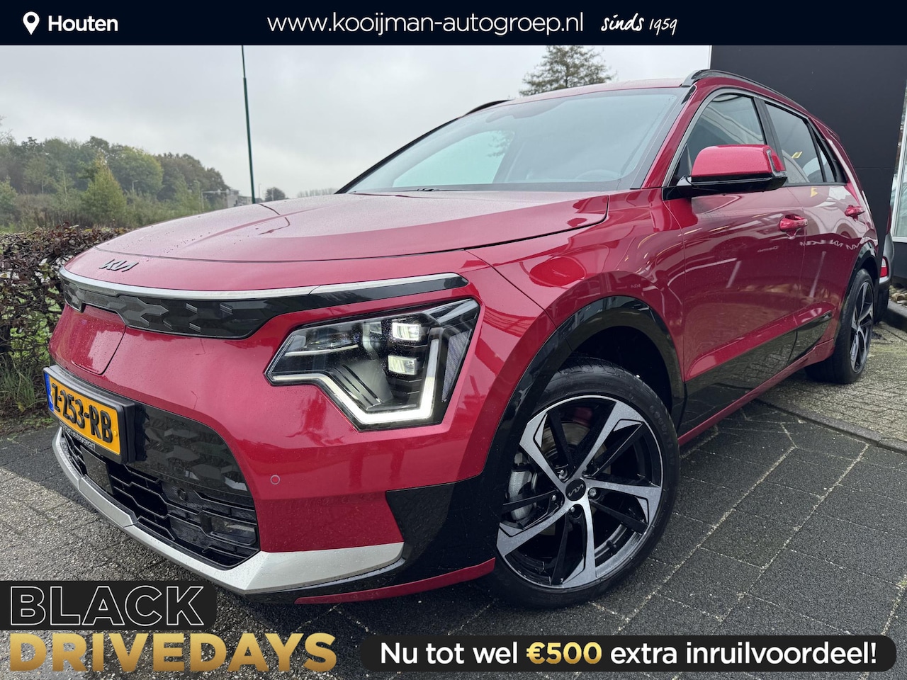 Kia Niro EV - DynamicPlusLine 64.8 kWh | Unieke velgen | Zwarte logo's | Schuif/Kanteldak | KM-stand kan - AutoWereld.nl