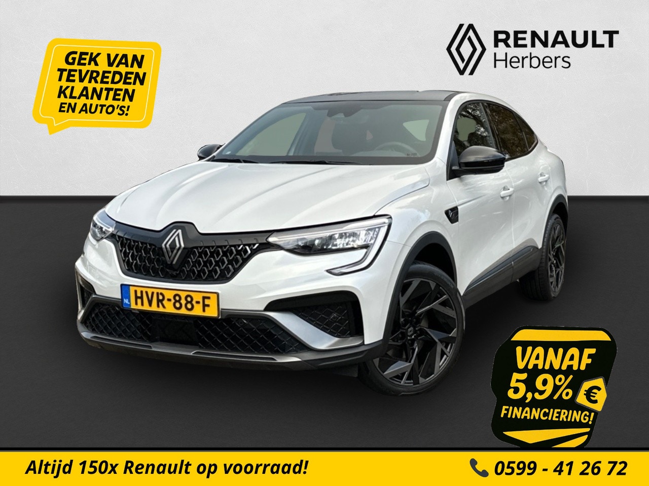 Renault Arkana - 1.6 E-Tech full hybrid 145 esprit Alpine CAMERA / ADAPT CRUISE /  NAVI / STOELVERW / STUUR - AutoWereld.nl