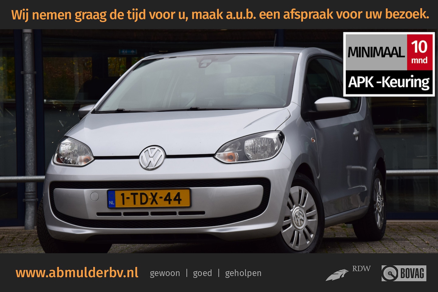 Volkswagen Up! - 1.0 move up! BlueMotion | Org. NL | Incl. Nieuwe APK | Airconditioning | Centrale Vergrend - AutoWereld.nl