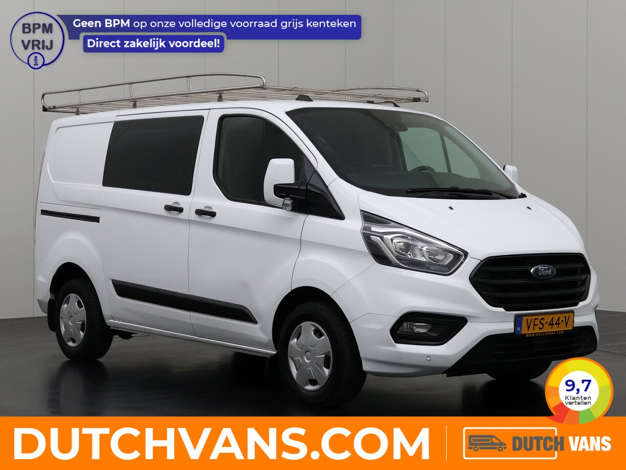 Ford Transit Custom - 2.0TDCi Imperiaal | Trekhaak | Kastinrichting | Touchscreen Multimedia | Camera | Airco | - AutoWereld.nl