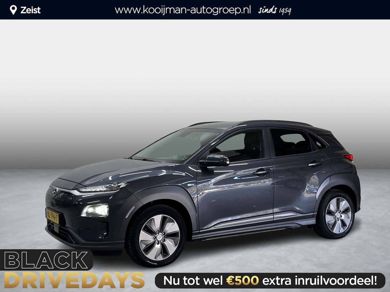 Hyundai Kona Electric - EV Premium 64 kWh | BTW-Auto | Lederen Bekleding | Warmtepomp | HUD | Stoel/Stuurverwarmin - AutoWereld.nl