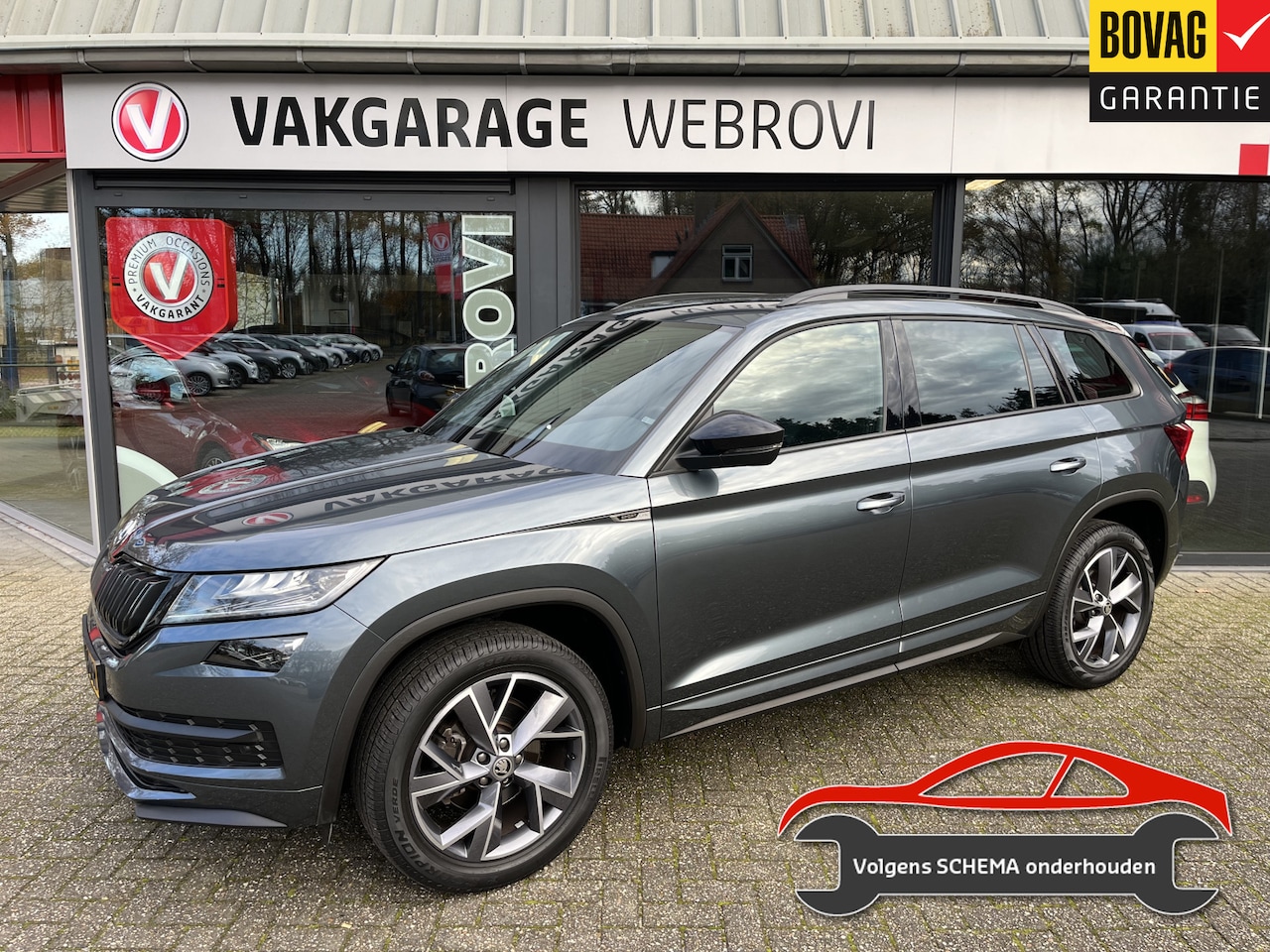Skoda Kodiaq - 1.5 TSI Sportline Bus. Trekhaak/Stoel-Stuurverw./Virtual - AutoWereld.nl