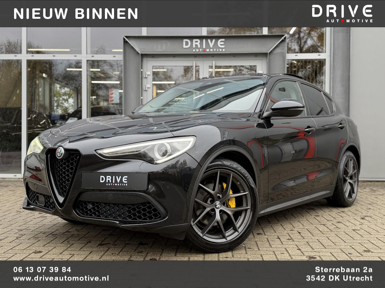 Alfa Romeo Stelvio - 2.0 T AWD First Edition Black|Pano|Leder|Cam - AutoWereld.nl