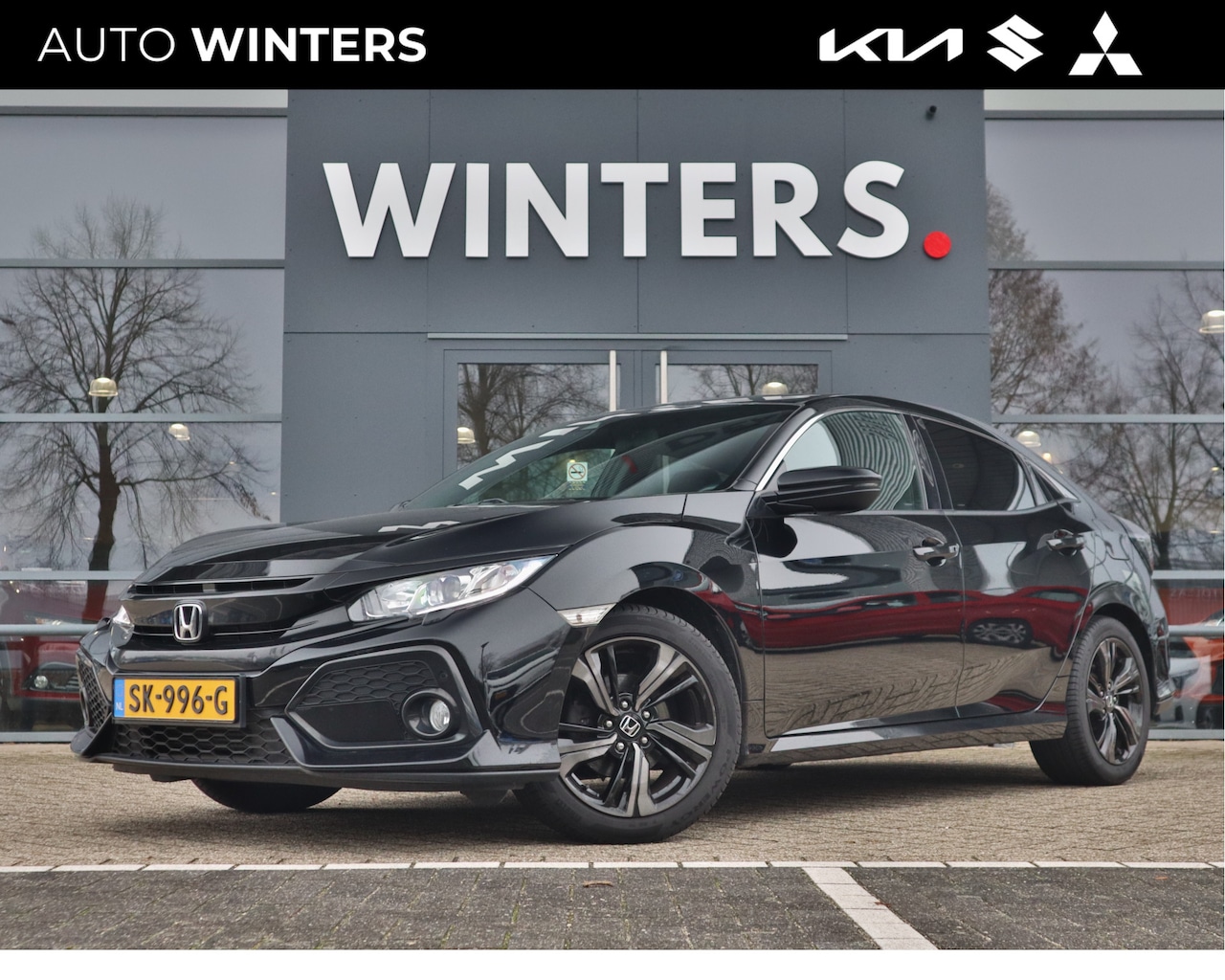 Honda Civic - 1.0 i-VTEC Elegance | Navigatie | Camera | Stoelverwarming | Afneembare Trekhaak | Cruise - AutoWereld.nl