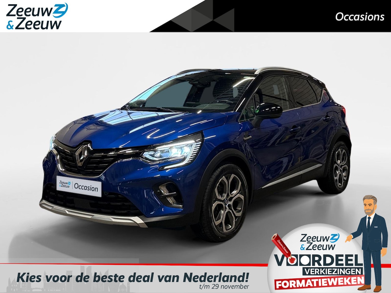 Renault Captur - 1.6 E-Tech Plug-in Hybrid 160 Intens | Automaat | Camera | Parkeersensoren | Navigatie | A - AutoWereld.nl