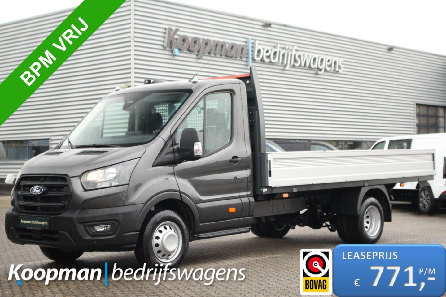 Ford Transit - 350 2.0TDCI 165pk L4H1 Trend RWD | Pick-up | Dubbellucht | Camera | Carplay/Android | Leas - AutoWereld.nl