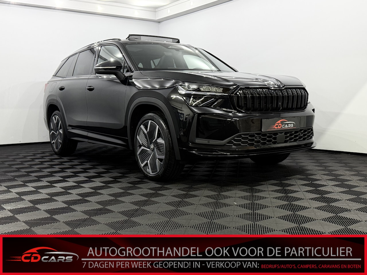 Skoda Kodiaq - 1.5 TSI PHEV Sportline Business Pano, 360 Camera, Navi, Half leder, Memory stoelen, Head-u - AutoWereld.nl