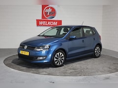 Volkswagen Polo - 1.0 BlueMotion, 5 deurs, Airco, Cruise control, Navigatie, Lichtmetaal met all season, Blu