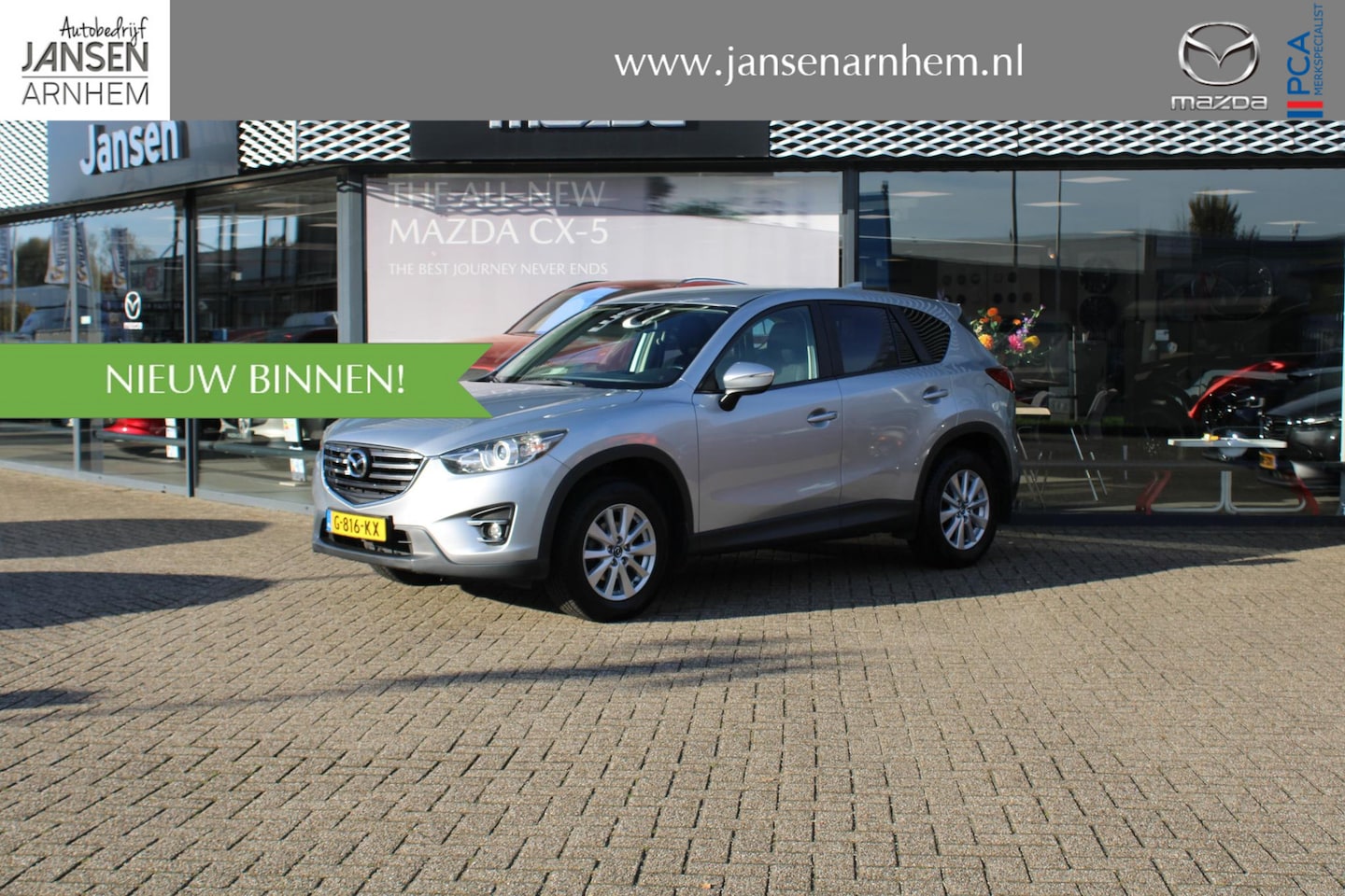 Mazda CX-5 - 2.0 SkyActiv-G 165 Skylease 2WD 2.0 SkyActiv-G 165 Skylease 2WD , Trekhaak, Navi, Clima, Cruise, PDC, LMV 17 Inch, - AutoWereld.nl
