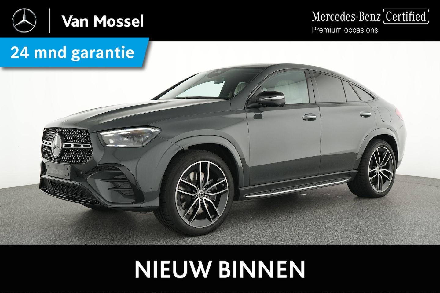 Mercedes-Benz GLE-Klasse Coupé - 400 e 4MATIC AMG Line Premium Plus / Panoramadak/ MANUFAKTUR Siliciumgrijs/ 22 inch/ AIRMA - AutoWereld.nl