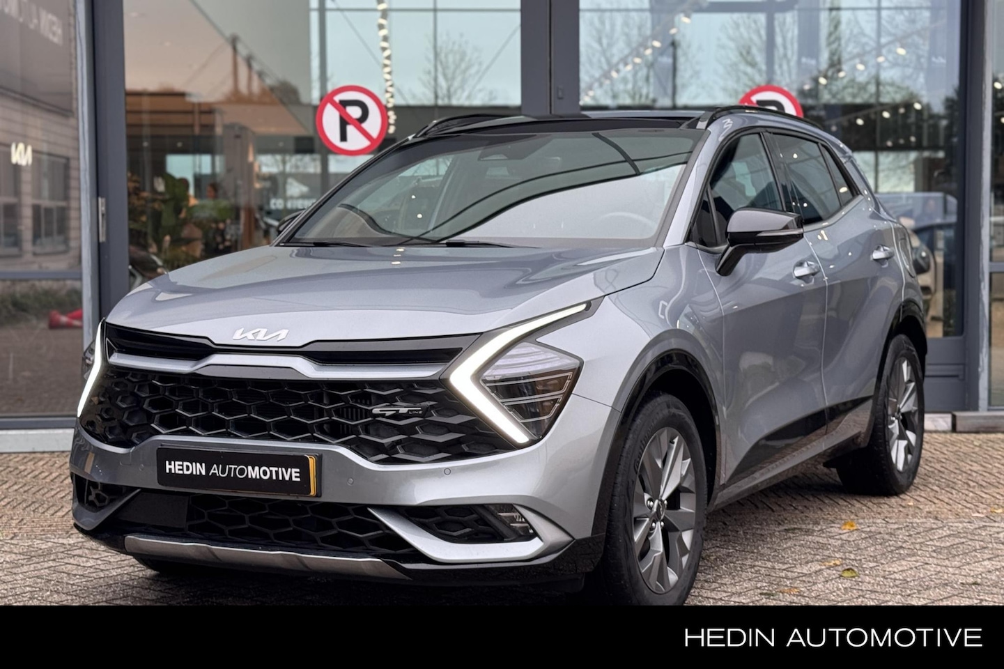 Kia Sportage - 1.6 T-GDi Hybrid GT-Line | Lunar Silver | Stoel+stuurverwarming | Schuif-kanteldak | - AutoWereld.nl