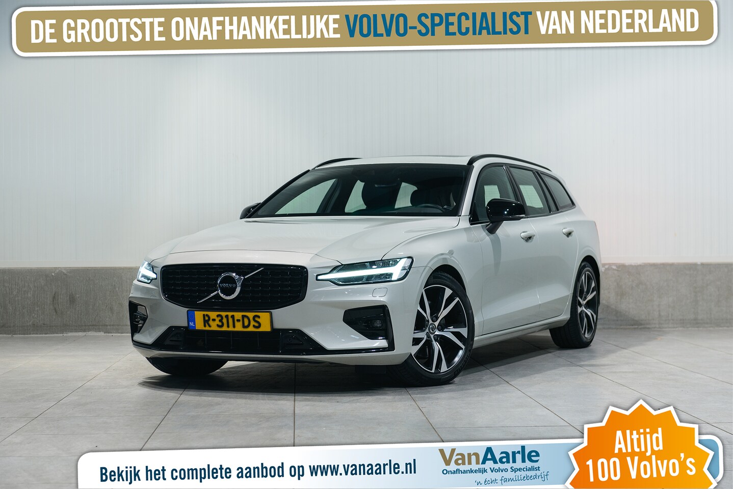 Volvo V60 - B3 Aut. R-Design Stoelverwarming Leder Panoramadak 163pk - AutoWereld.nl