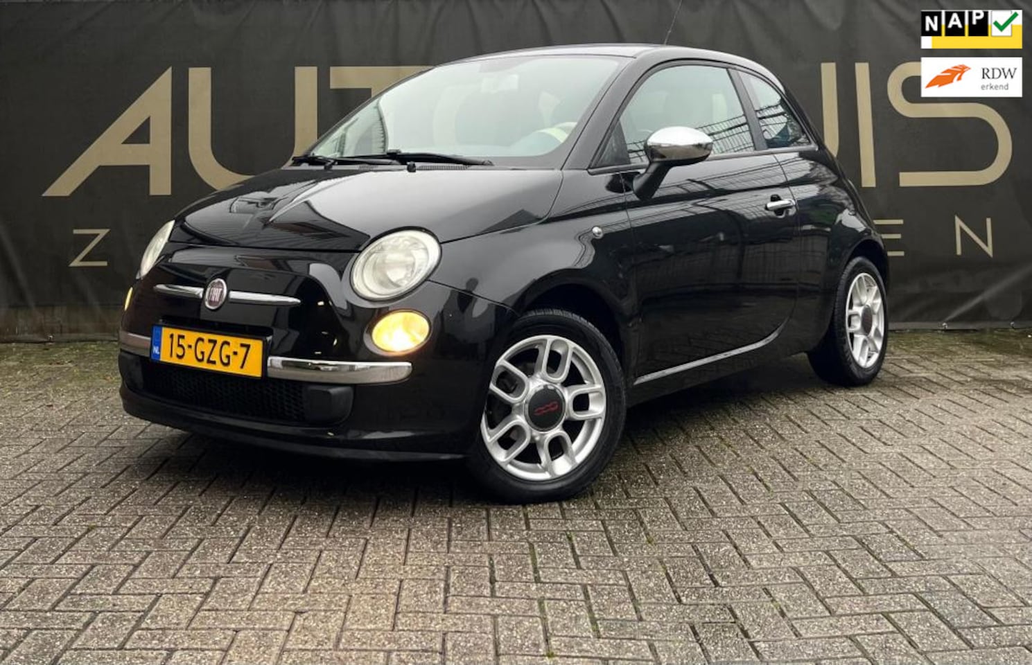 Fiat 500 - 1.2 Pop*Airco*Elektr.ramen*Glitterdak* - AutoWereld.nl