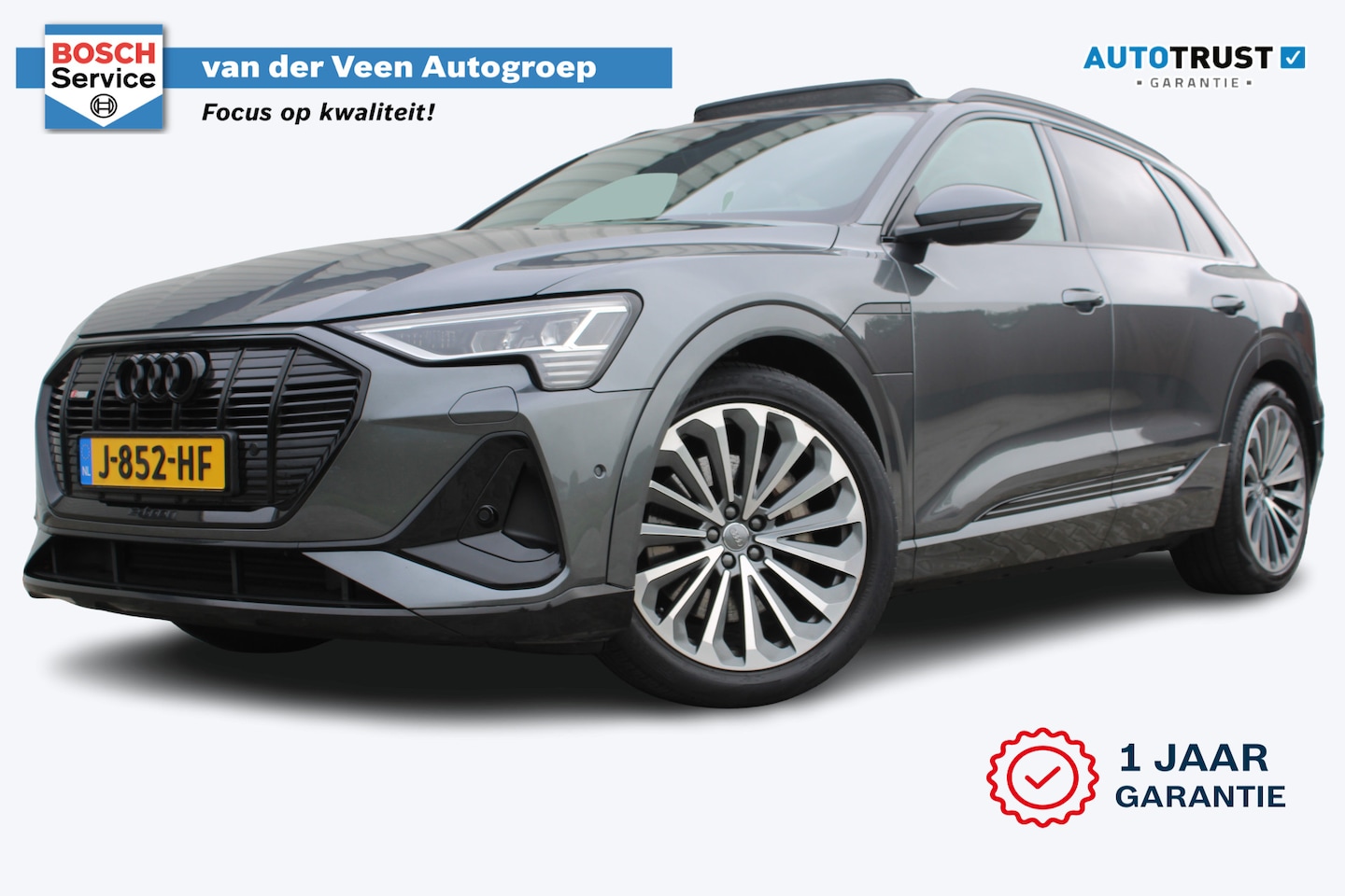 Audi e-tron - 55 quattro S-line 95 kWh | Incl. 12 maanden garantie | Schuif/kantel dak | Trekhaak | Adap - AutoWereld.nl