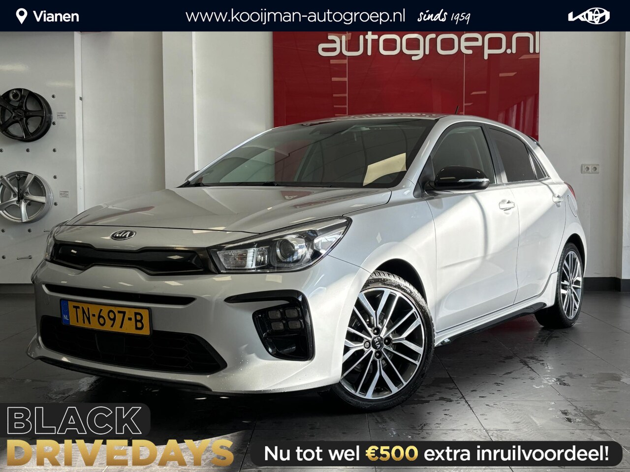 Kia Rio - 1.0 TGDI GT-Line 1.0 TGDI GT-Line , Trekhaak , Stoel/Stuurverwarming , Cruise control , Apple Carplay/Andro - AutoWereld.nl
