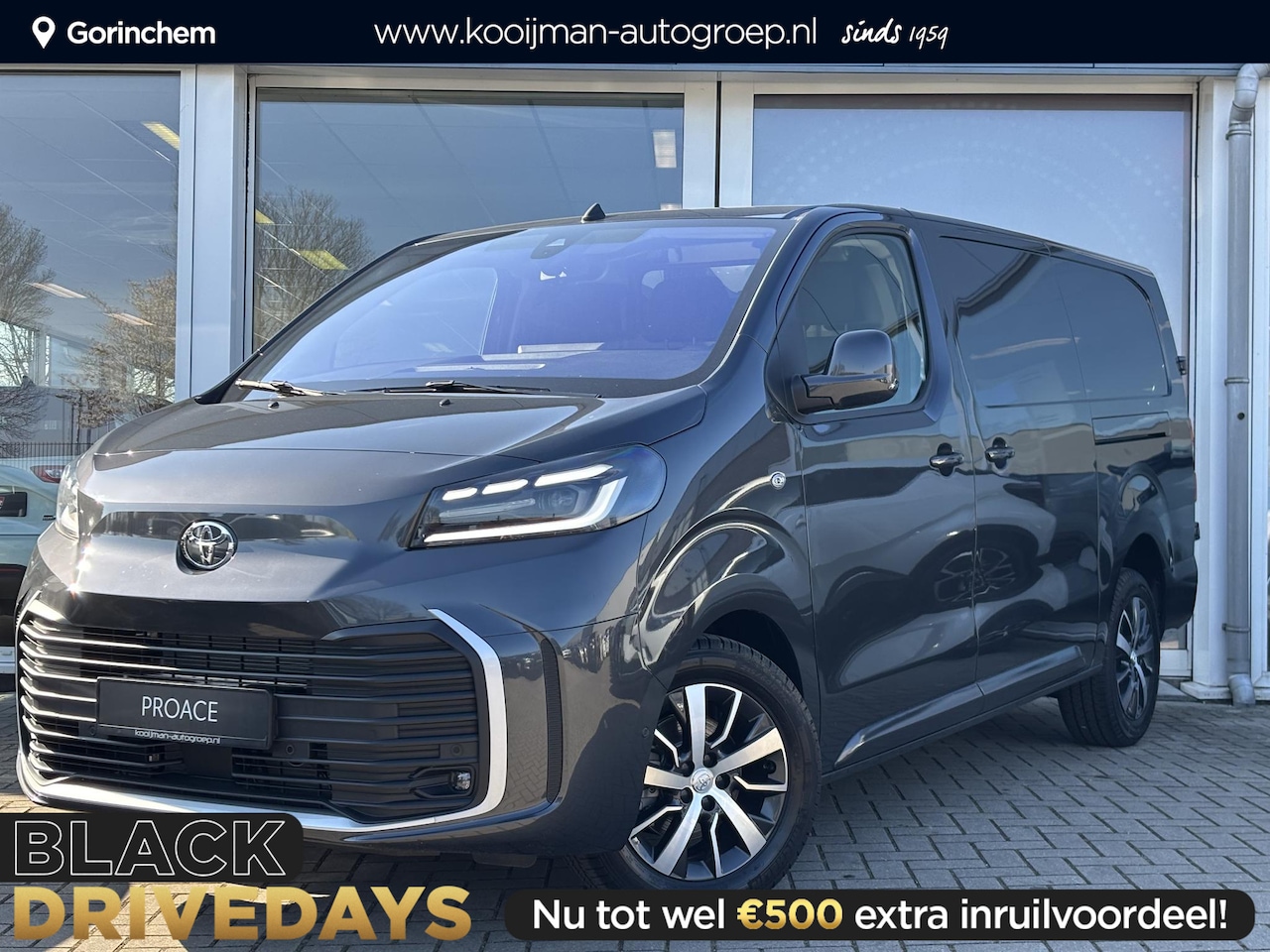 Toyota PROACE Long Worker - 2.0 D-4D L2 Professional BPM VRIJ! 2 Schuifdeuren, Achter deuren met ramen - AutoWereld.nl