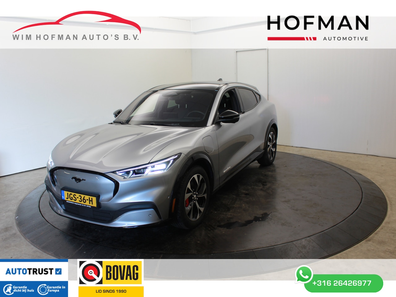 Ford Mustang Mach-E - Premium AWD 75 kWh Pano 360°Camera Rode stiksel+Remklauw  Zwarte hemel | Elek aklep - AutoWereld.nl