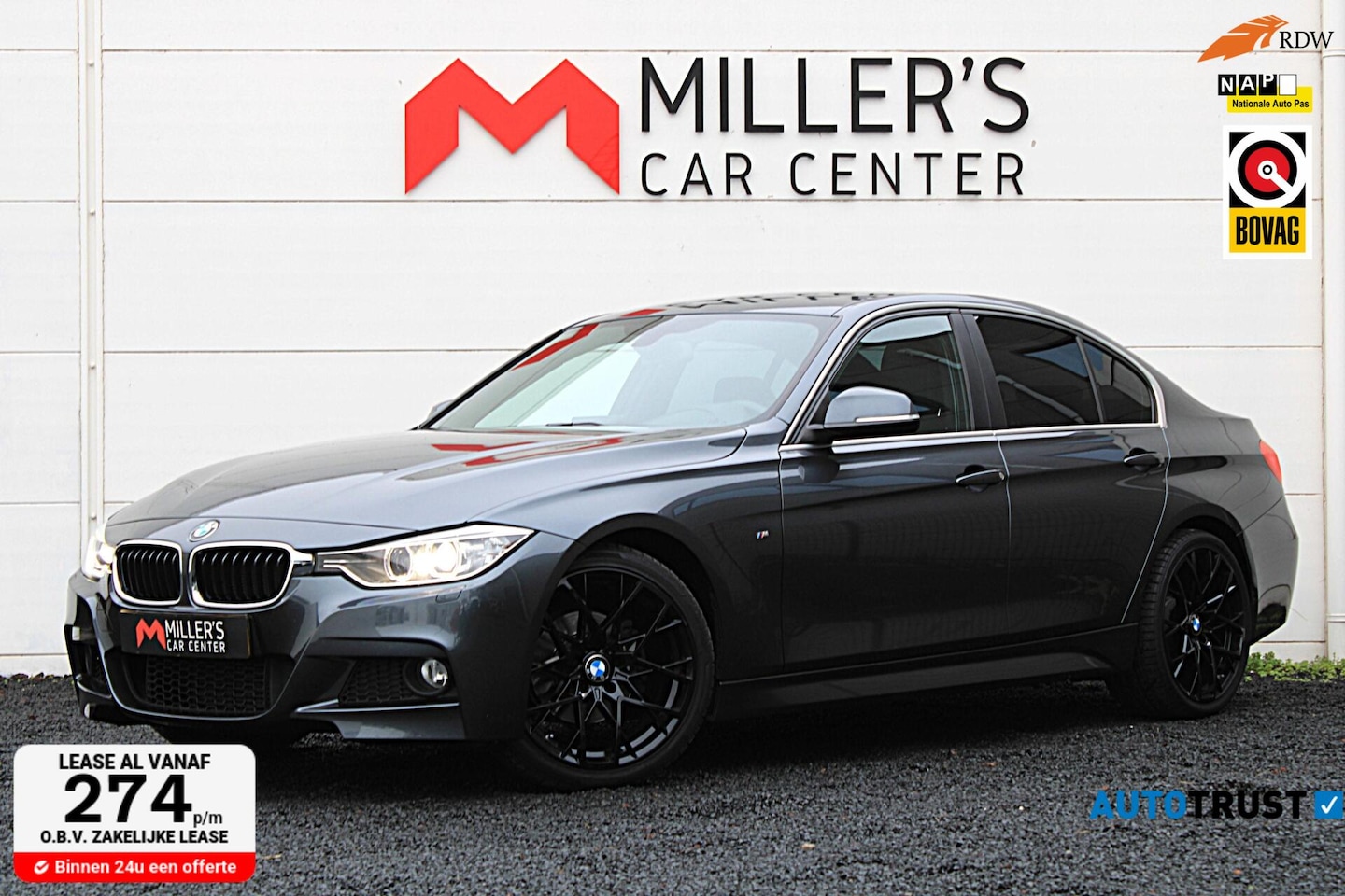 BMW 3-serie - 320i High Executive M-SPORT CARPLAY PDC DEALER OH - AutoWereld.nl