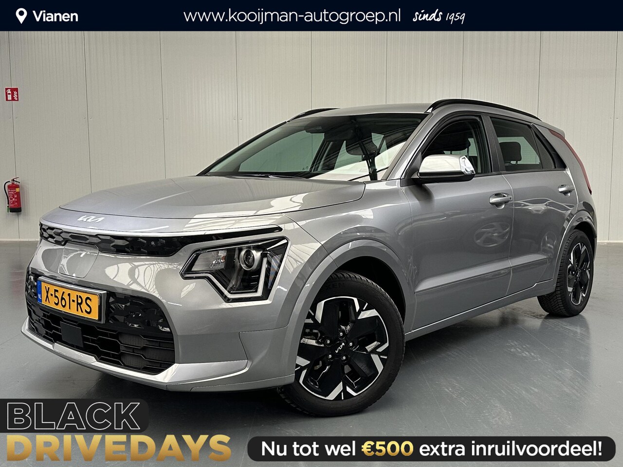 Kia Niro EV - DynamicLine 64.8 kWh Silver Edition, zeer nette auto in een unieke kleursamenstelling - AutoWereld.nl