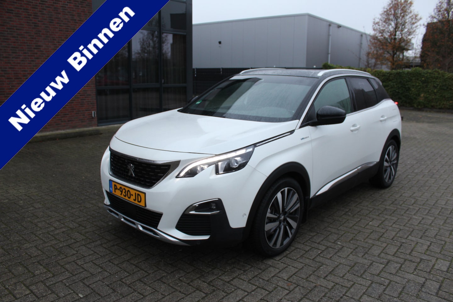 Peugeot 3008 - 1.6 HYbrid4 300 GT Schuifdak-Leder-Pano-Focal SOH 100% !! - AutoWereld.nl