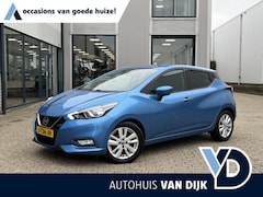 Nissan Micra - 1.0 IG-T N-Connecta | NL Auto/1e Eig./Voll.Historie/Airco/Cruise/16"/Apple CarPlay-Android