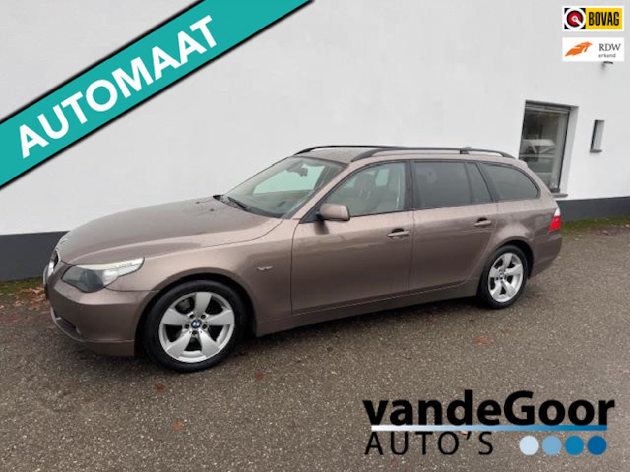 BMW 5-serie Touring - 525d Business 525d Business, '06, aut., zeer nette en luxe youngtimer ! - AutoWereld.nl