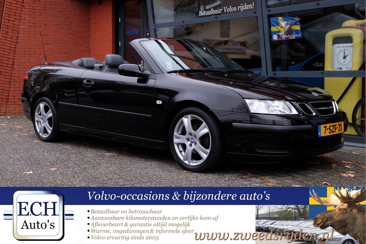 Saab 9-3 Cabrio - 1.8t Linear 1.8t Linear, Leer, Trekhaak - AutoWereld.nl