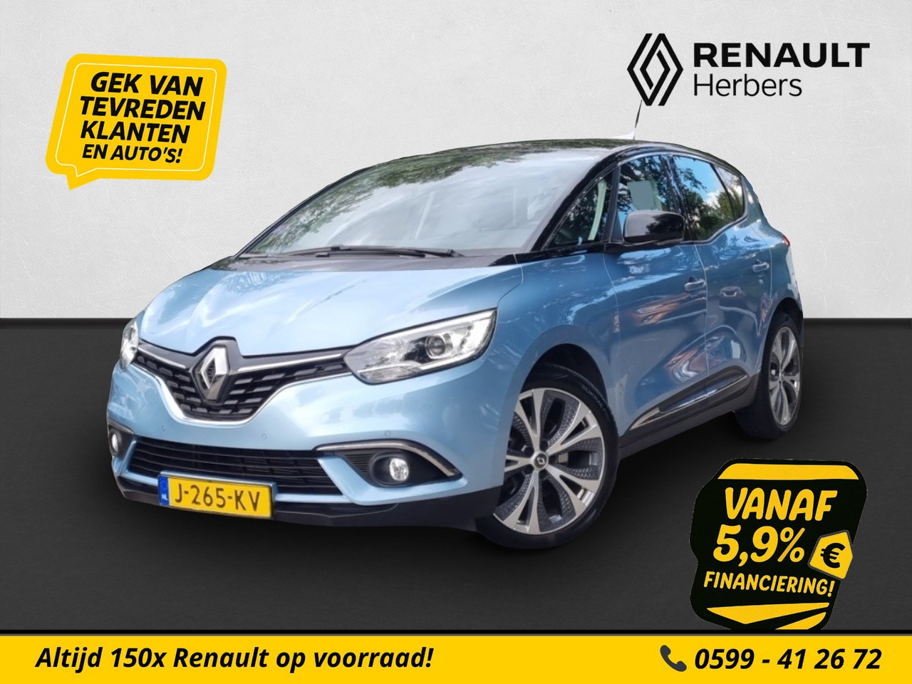 Renault Scénic - 1.2 TCe Intens GROOT NAVI / CRUISE / HALF LEER / PDC V+A / TREKHAAK / ALL SEASON - AutoWereld.nl