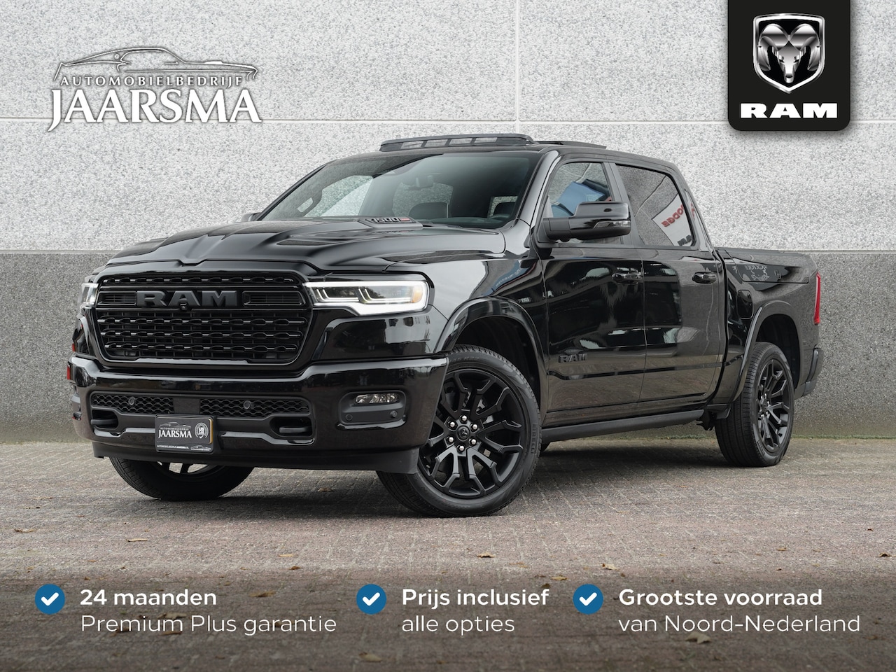 Dodge Ram 1500 - 3.0L SST H.O. 540PK Limited Night CrewCab 4x4 |Massage stoelen |Passenger display |Drive M - AutoWereld.nl