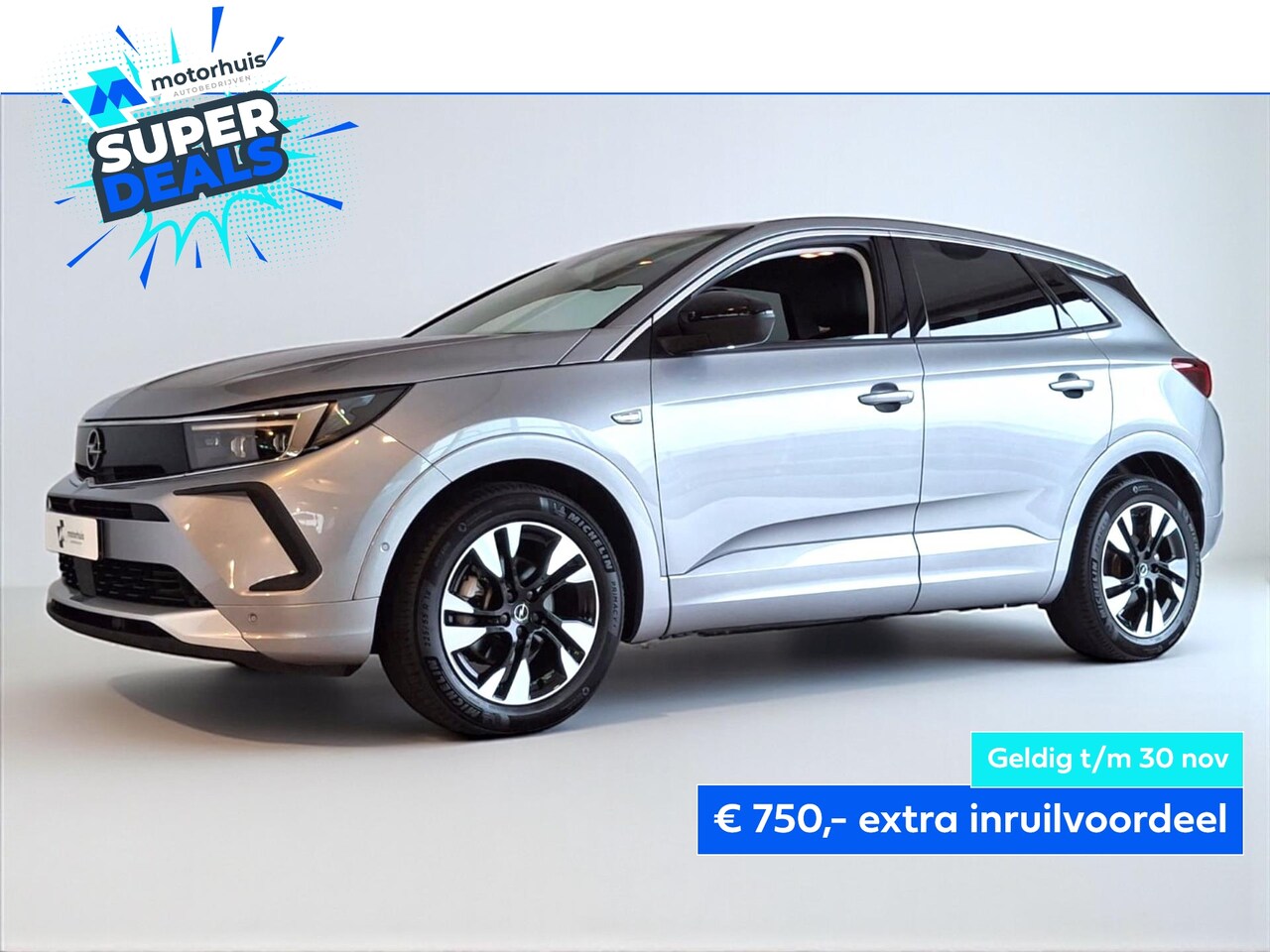 Opel Grandland - 1.2 Turbo 130pk Business Elegance AUTOMAAT NAVI CAMERA LMV APPLE CARPLAY - AutoWereld.nl