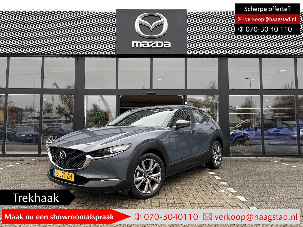 Mazda CX-30 - 2.0 e-SkyActiv-X M Hybrid Comfort 1e Eigenaar / Dealer Onderhouden / Trekhaak - AutoWereld.nl