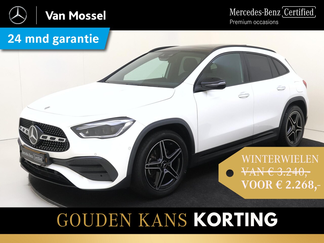 Mercedes-Benz GLA-Klasse - 200 Business Solution AMG / Panoramadak/ Night/ Sfeerverlichting/ Dodehoekdetectie - AutoWereld.nl