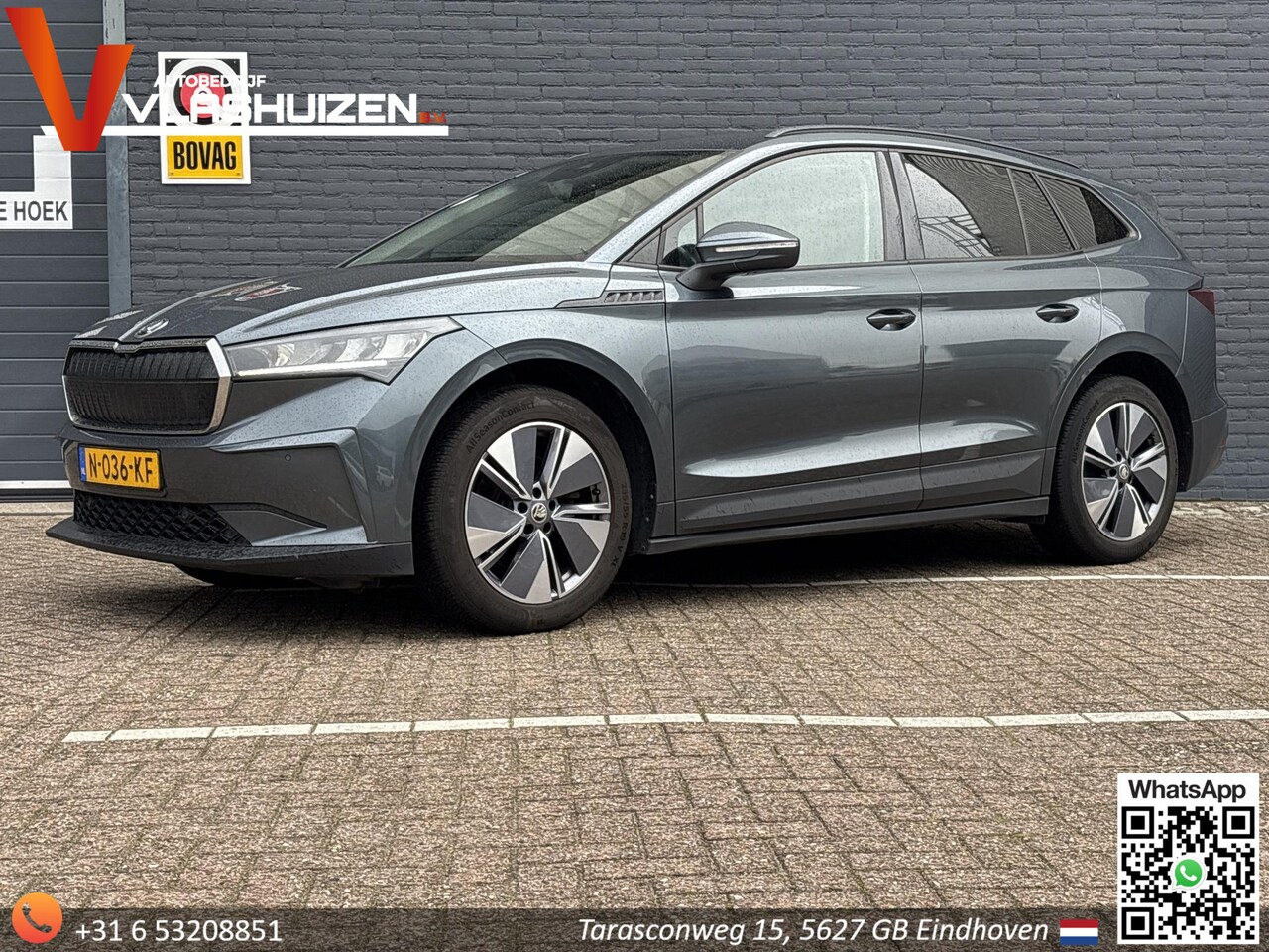 Skoda Enyaq iV - 60 | € 13.800,- NETTO! | Leder | Climate | Cruise | Navi | Camera | APK 11-2027 | - AutoWereld.nl
