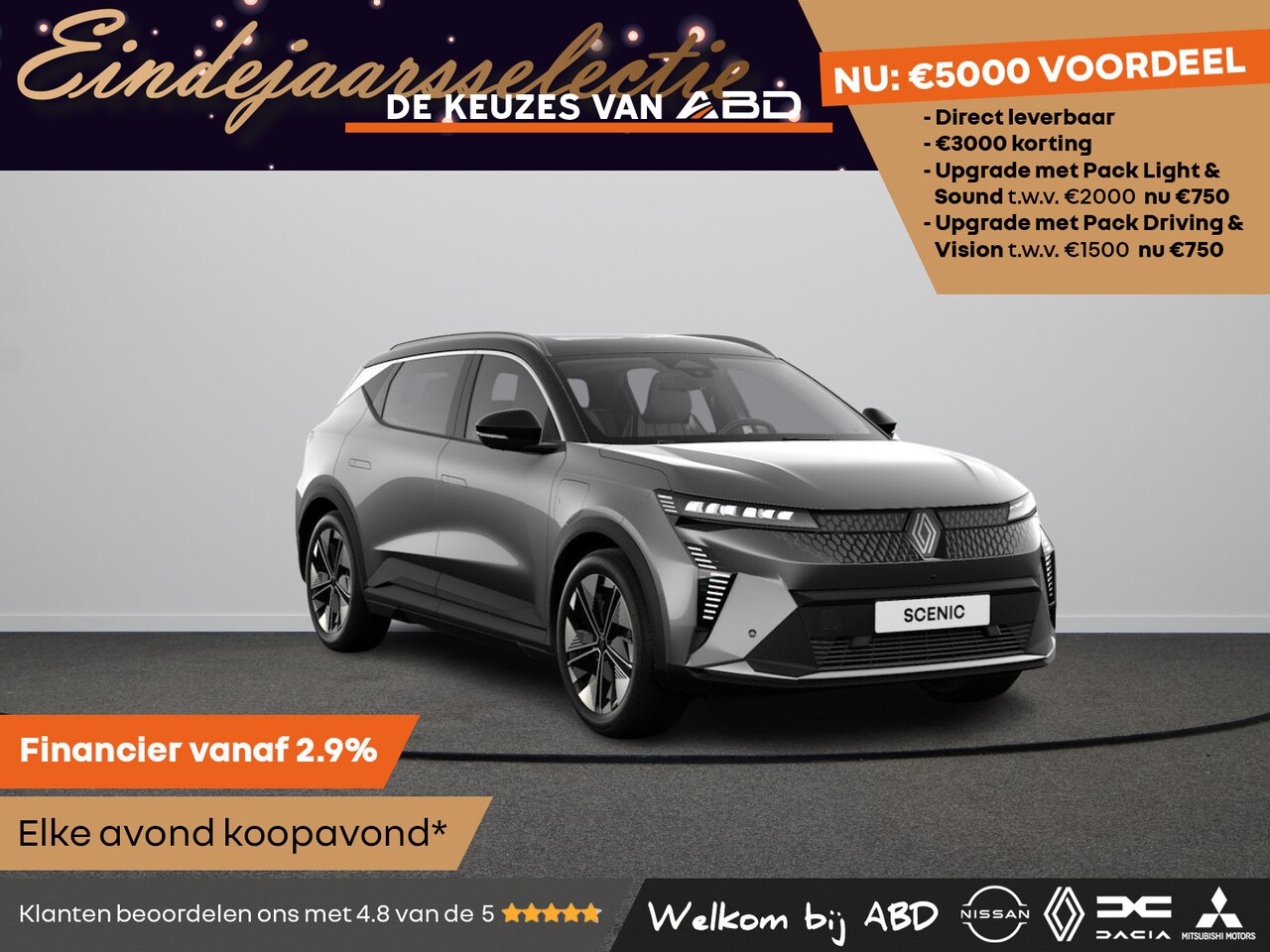 Renault Scenic E-Tech - Techno Long range | Achteruitrijcamera | Adaptive Cruise Control | Adaptive Vision LED kop - AutoWereld.nl