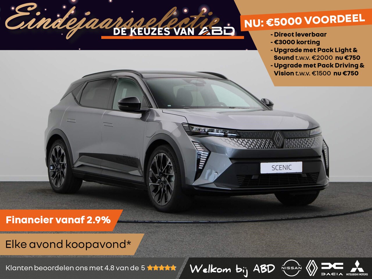 Renault Scenic E-Tech - esprit Alpine Long range | 20” lichtmetalen wielen ‘Speedway’ | Achteruitrijcamera | Adapt - AutoWereld.nl