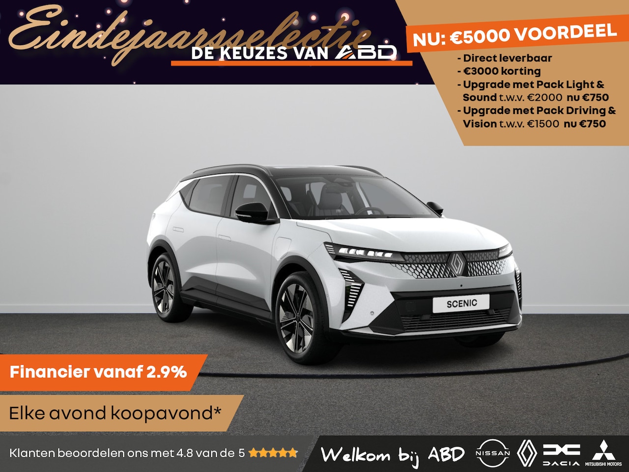 Renault Scenic E-Tech - Techno Long range | Achteruitrijcamera | Adaptive Cruise Control | Adaptive Vision LED kop - AutoWereld.nl