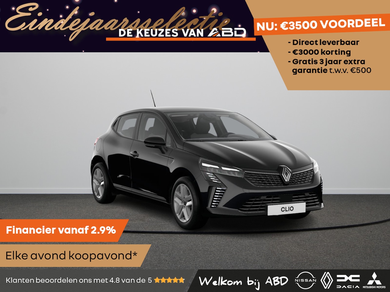 Renault Clio - Evolution Hybrid 145 | Cruise control met snelheidsbegrenzer | Handbediende airconditionin - AutoWereld.nl