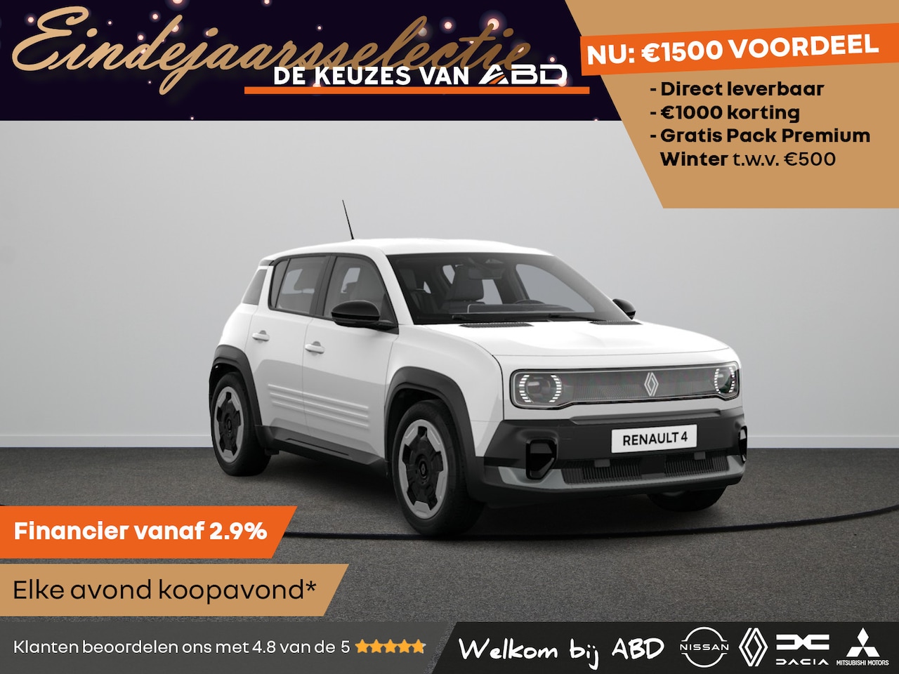 Renault 4 - Evolution Urban range | Achteruitrijcamera | Cruise control met snelheidsbegrenzer | Elekt - AutoWereld.nl