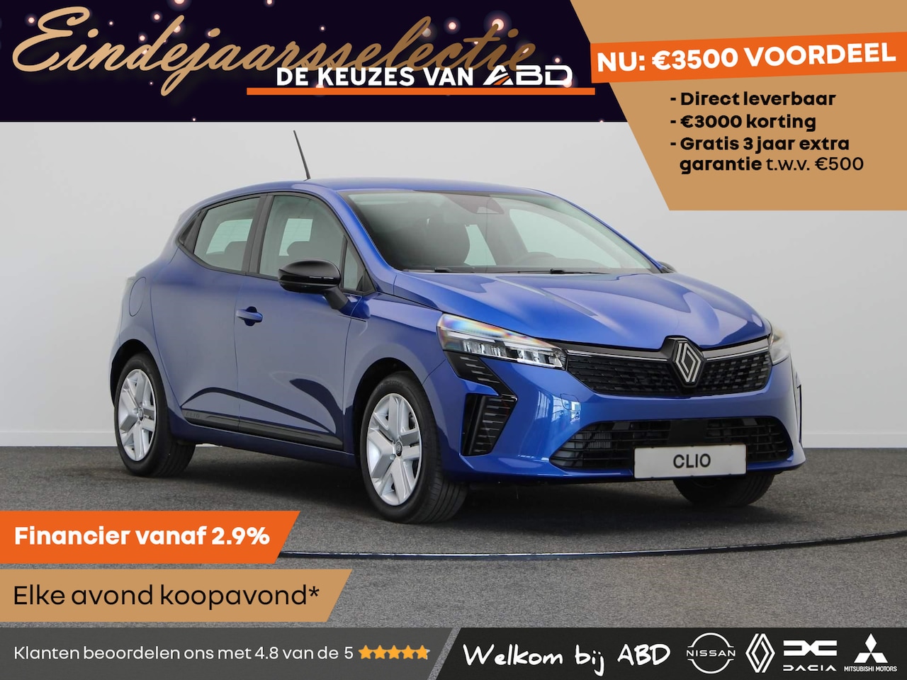 Renault Clio - Evolution Hybrid 145 | Cruise control met snelheidsbegrenzer | Handbediende airconditionin - AutoWereld.nl