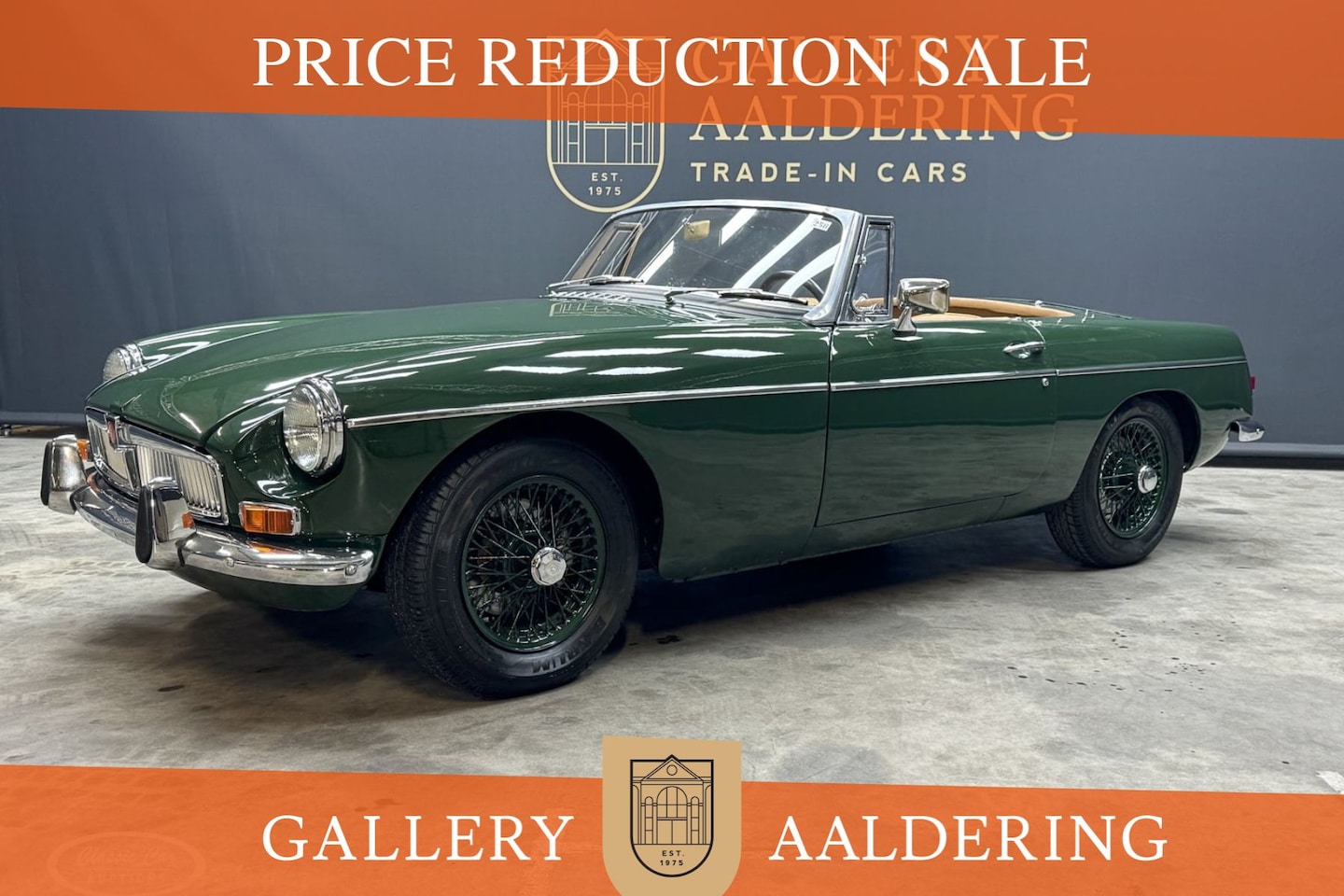 MG B type - MGB Roadster Trade-in-car PRICE REDUCTION! Restored condition, "British Racing Green" over - AutoWereld.nl