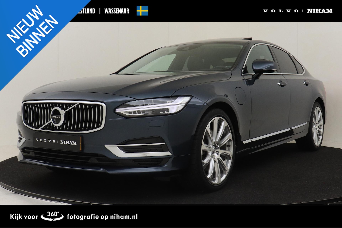 Volvo S90 - T8 RECHARGE AWD INSCRIPTION -PANO.DAK|BOWERS&WILKINS|360°CAM|HEAD-UP DISP.|GEVENT.LEDER+MA - AutoWereld.nl