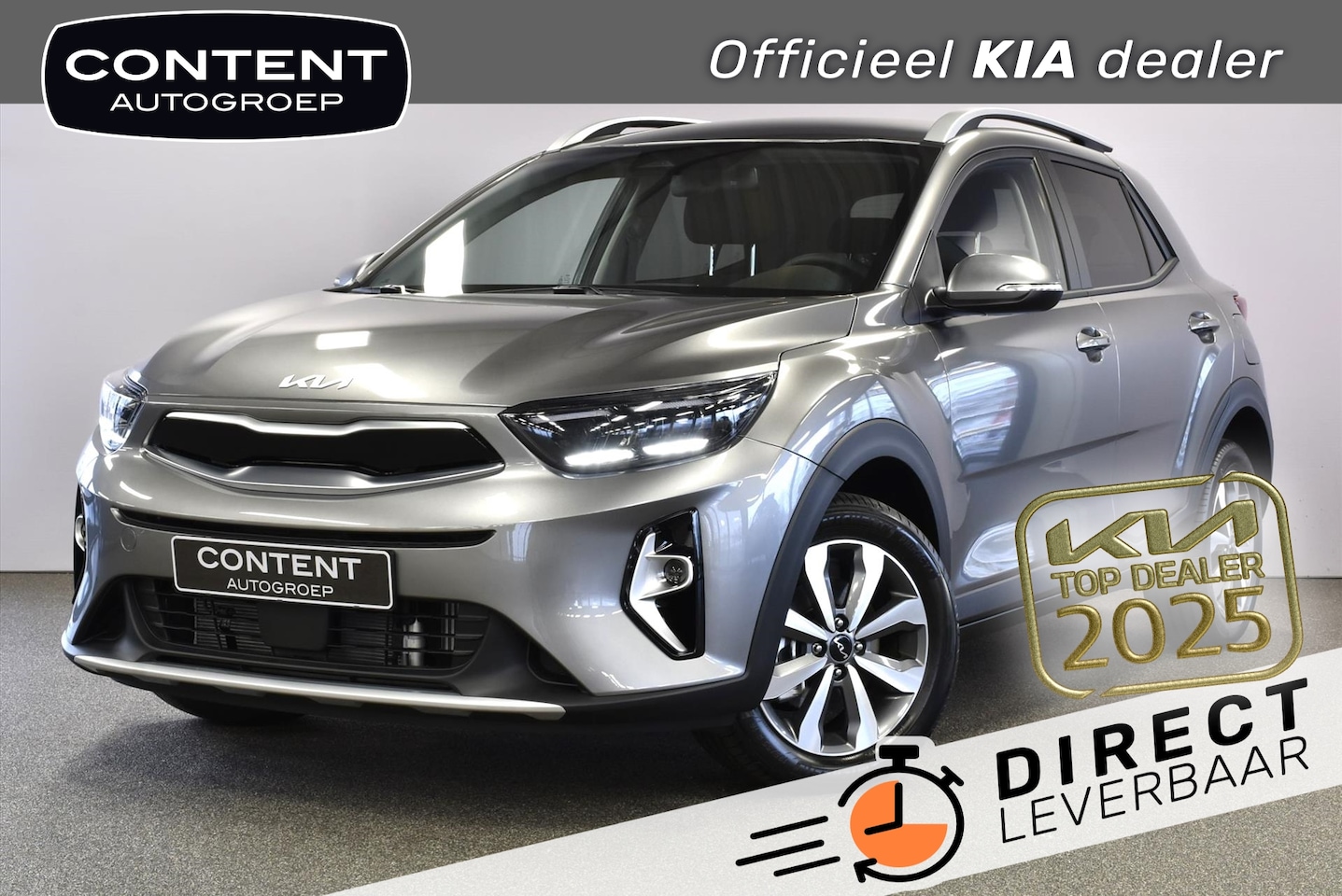 Kia Stonic - 1.0 T-GDi DynamicPlusLine 100PK I SNEL LEVERBAAR - AutoWereld.nl