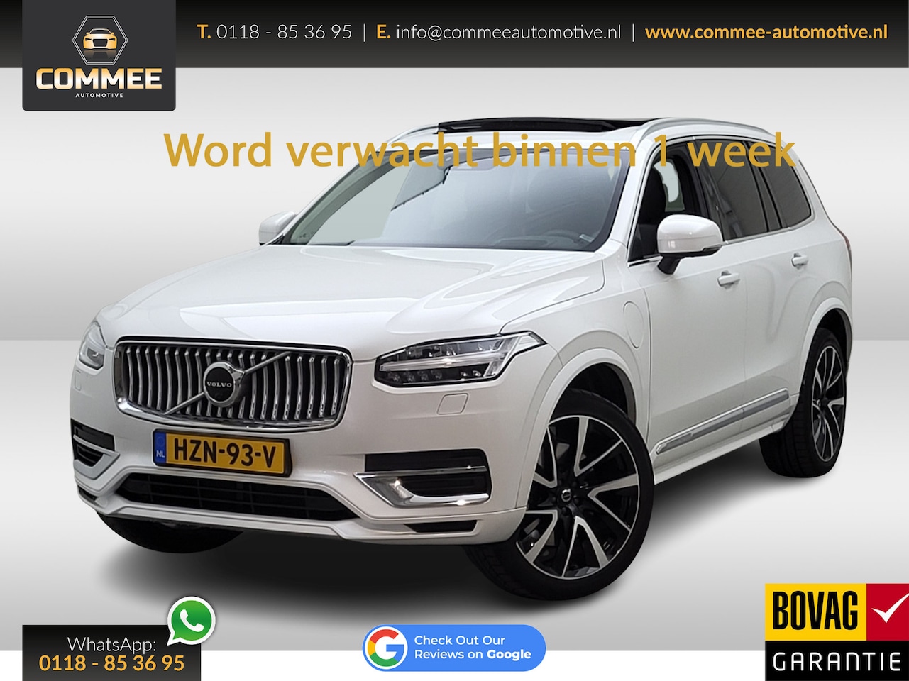 Volvo XC90 - 2.0 T8 Recharge AWD Inscription Expression ✅Pil.ass.✅HUD✅Trekh.✅Pano✅360°Cam - AutoWereld.nl
