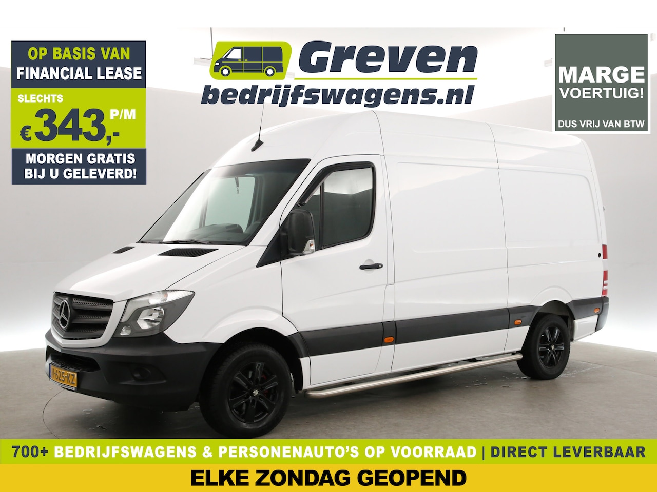 Mercedes-Benz Sprinter - CDI 366 L2H2 | MARGE | Airco | 3-Zits | Trekhaak - AutoWereld.nl