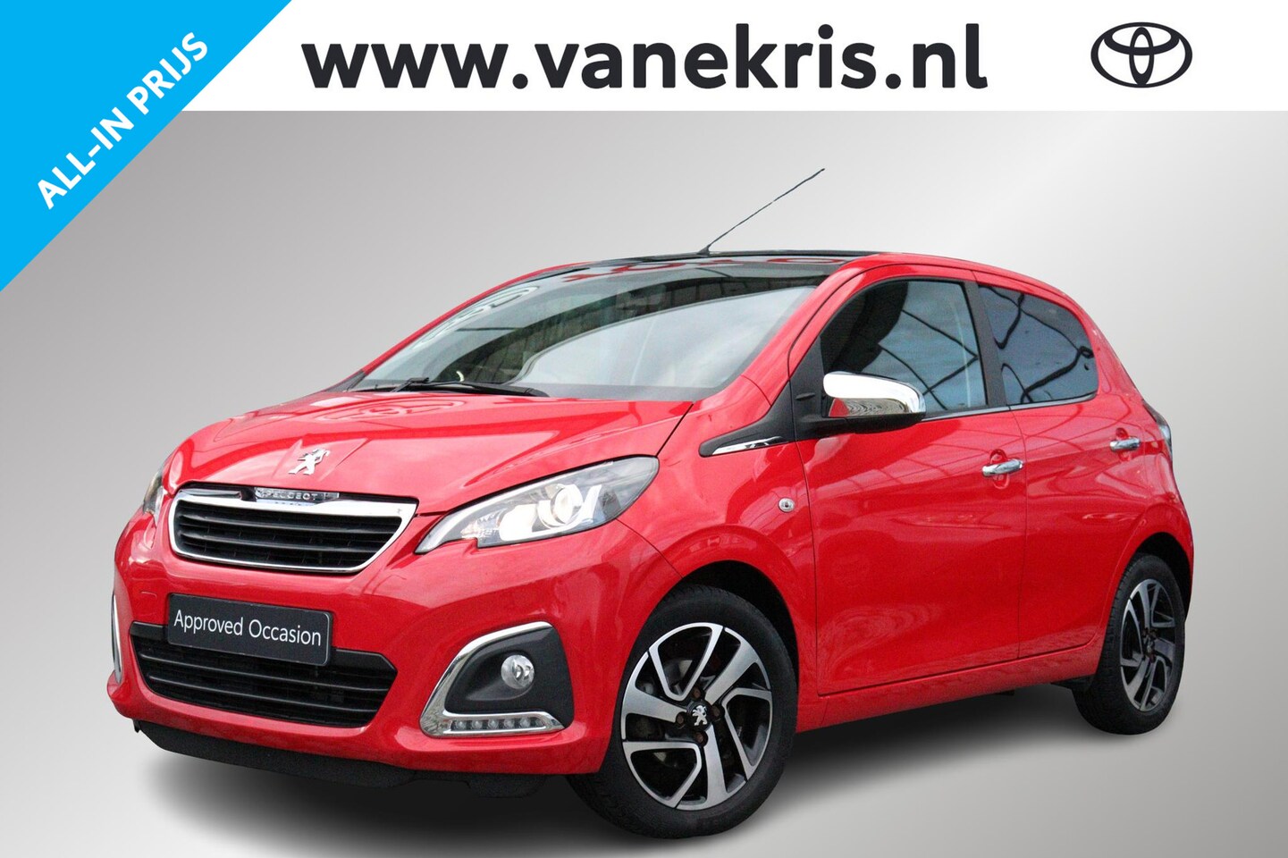 Peugeot 108 - 1.0 e-VTi Allure Automaat, Apple Carplay, Airco, Elektrische verstelbare spiegels, Exterie - AutoWereld.nl