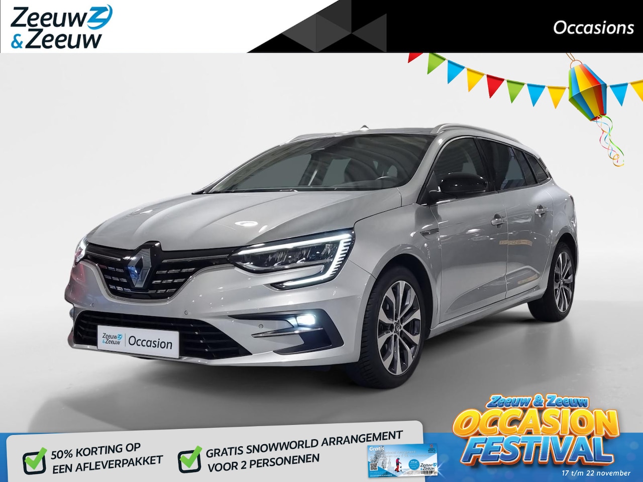 Renault Mégane Estate - 1.3 TCe 140 Techno * Parkeerhulp * Stoel verwarming * Apple carplay / Android auto * Cruis - AutoWereld.nl