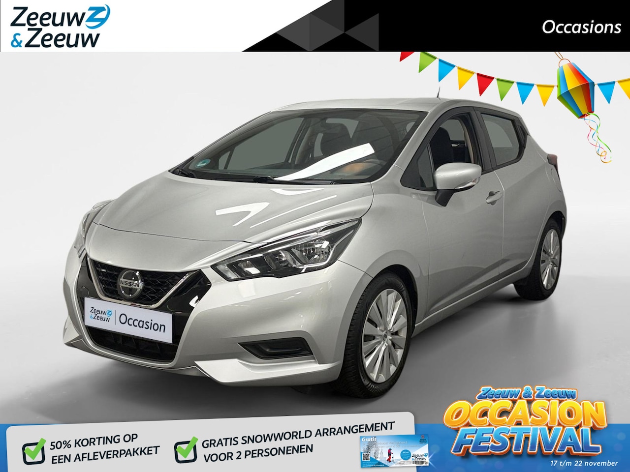 Nissan Micra - 1.0 IG-T Acenta AUTOMAAT AIRCO CRUISE CONTROLE APPLE CARPLAY ANDROID AUTO 5 DEURS APPLE CA - AutoWereld.nl